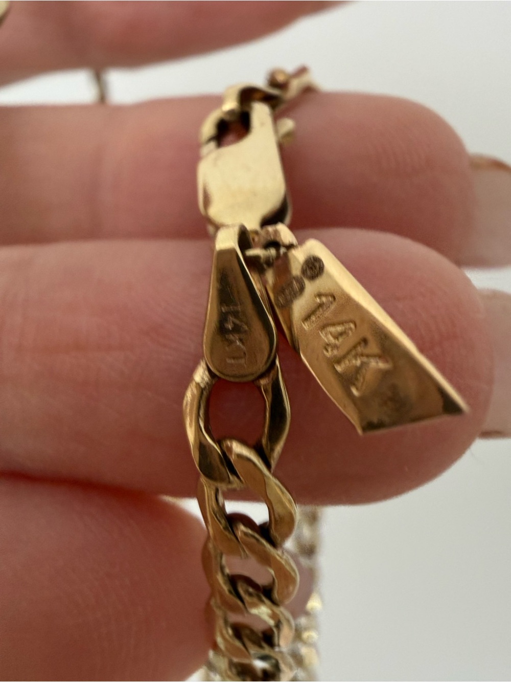 Loren Stewart 14k Yellow Gold XL Lightweight Havana Chain Necklace 18" NIB - Picture 6 of 7